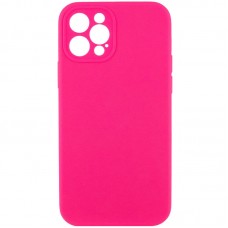 Чохол Silicone Case Full Camera Protective (AA) NO LOGO для Apple iPhone 12 Pro Max (6.7")  Рожевий / Barbie pink - 00000070226_17
