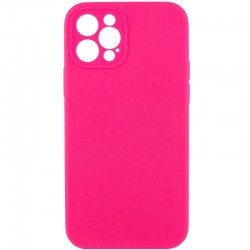 Чохол Silicone Case Full Camera Protective (AA) NO LOGO для Apple iPhone 12 Pro Max (6.7")  Рожевий / Barbie pink - 00000070226_17