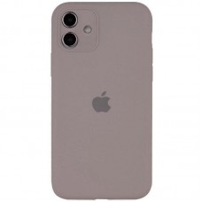 Чохол Silicone Case Full Camera Protective (AA) для Apple iPhone 12 (6.1")  Сірий / Lavender - 00000042250_21