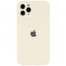 Чохол Silicone Case Full Camera Protective (AA) для Apple iPhone 12 Pro Max (6.7")  Бежевий / Antique White - 00000042253_51