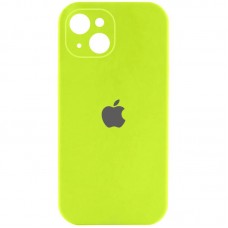 Чохол Silicone Case Full Camera Protective (AA) для Apple iPhone 13 (6.1")  Кислотно-зелений / Acid Green - 00000050657_73