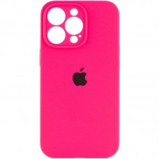 Чохол Silicone Case Full Camera Protective (AA) для Apple iPhone 13 Pro (6.1")  Рожевий / Barbie pink - 00000050656_13