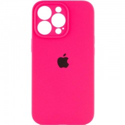 Чохол Silicone Case Full Camera Protective (AA) для Apple iPhone 13 Pro (6.1")  Рожевий / Barbie pink - 00000050656_13