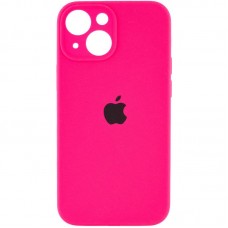 Чохол Silicone Case Full Camera Protective (AA) для Apple iPhone 14 (6.1")  Рожевий / Barbie pink - 00000057034_18