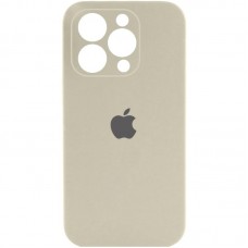 Чохол Silicone Case Full Camera Protective (AA) для Apple iPhone 15 Pro (6.1")  Бежевий / Antique White - 00000066392_42
