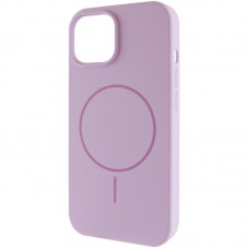 Чохол Silicone Case Full Protective (AA) NO LOGO with MagSafe для Apple iPhone 15 (6.1")  Бузковий / Lilac - 00000076453_26