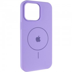 Чохол Silicone Case Full Protective (AA) V2 with MagSafe для Apple iPhone 15 (6.1")  Бузковий / Dasheen - 00000080659_11