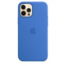 Чохол Silicone Case Full Protective (AA) для Apple iPhone 12 Pro Max (6.7")  Синій / Capri Blue - 00000038663_81