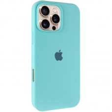 Чохол Silicone Case Full Protective (AA) для Apple iPhone 16 Pro Max (6.9")  Бірюзовий / Marine Green - 00000072978_7