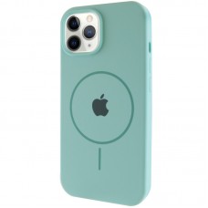 Чохол Silicone Case Full Protective (AA) with MagSafe для Apple iPhone 11 Pro (5.8")  Бірюзовий / Light Turquoise - 00000076424_3