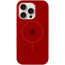 Чохол Silicone Case Full Protective (AA) with MagSafe для Apple iPhone 15 Pro (6.1")  Червоний / Deep Red - 00000076435_12