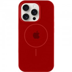 Чохол Silicone Case Full Protective (AA) with MagSafe для Apple iPhone 15 Pro (6.1")  Червоний / Deep Red - 00000076435_12