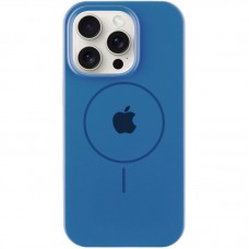 Чохол Silicone Case Full Protective (AA) with MagSafe для Apple iPhone 15 Pro Max (6.7")  Синій / Denim Blue - 00000076437_24