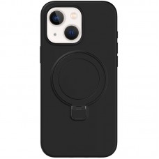 Чохол Silicone Case Full Protective NO LOGO with Ring для Apple iPhone 13 / 14 (6.1")  Black - 00000078476_1