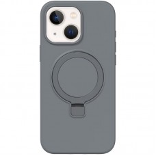 Чохол Silicone Case Full Protective NO LOGO with Ring для Apple iPhone 13 / 14 (6.1")  Grey - 00000078476_4