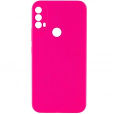 Чохол Silicone Cover Lakshmi Full Camera (AAA) для Motorola Moto E40  Рожевий / Barbie pink - 00000066986_7