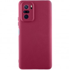 Чохол Silicone Cover Lakshmi Full Camera (AAA) для Xiaomi Redmi Note 10 / Note 10s / Poco M5s  Бордовий / Plum - 00000074296_1