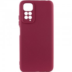Чохол Silicone Cover Lakshmi Full Camera (AAA) для Xiaomi Redmi Note 11 Pro 4G/5G / 12 Pro 4G  Бордовий / Plum - 00000064720_1