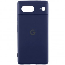 Чохол Silicone Cover Lakshmi Full Camera (AAA) with Logo для Google Pixel 8  Темно-синій / Midnight blue - 00000072123_10
