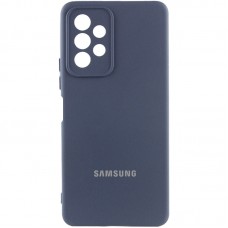 Чохол Silicone Cover Lakshmi Full Camera (AAA) with Logo для Samsung Galaxy A13 4G  Темно-синій / Midnight blue - 00000085729_12