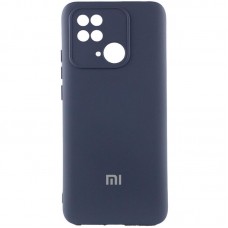 Чохол Silicone Cover Lakshmi Full Camera (AAA) with Logo для Xiaomi Redmi 10C  Темно-синій / Midnight blue - 00000074193_6