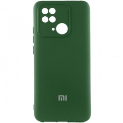 Чохол Silicone Cover Lakshmi Full Camera (AAA) with Logo для Xiaomi Redmi 10C  Зелений / Cyprus Green - 00000074193_2