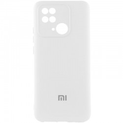 Чохол Silicone Cover Lakshmi Full Camera (AAA) with Logo для Xiaomi Redmi 10C  Білий / White - 00000074193_7