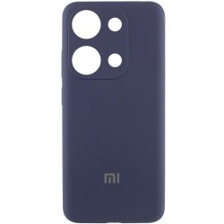 Чохол Silicone Cover Lakshmi Full Camera (AAA) with Logo для Xiaomi Redmi Note 13 4G  Темно-синій / Midnight blue - 00000072777_8