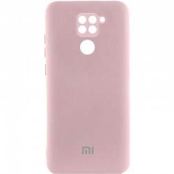 Чохол Silicone Cover Lakshmi Full Camera (AAA) with Logo для Xiaomi Redmi Note 9 / Redmi 10X  Рожевий / Pink Sand - 00000085734_10