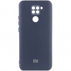 Чохол Silicone Cover Lakshmi Full Camera (AAA) with Logo для Xiaomi Redmi Note 9 / Redmi 10X  Темно-синій / Midnight blue - 00000085734_16