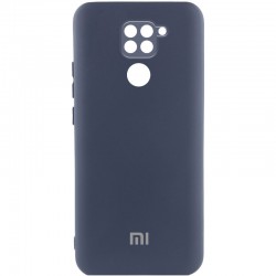 Чохол Silicone Cover Lakshmi Full Camera (AAA) with Logo для Xiaomi Redmi Note 9 / Redmi 10X  Темно-синій / Midnight blue - 00000085734_16