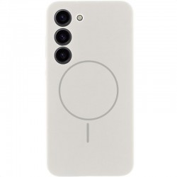 Чохол Silicone Cover Lakshmi Full Camera (AA) with MagFit для Samsung Galaxy S23  Білий / White - 00000078233_1