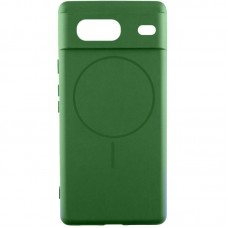 Чохол Silicone Cover Lakshmi Full Camera (AA) with MagFit для Google Pixel 7  Зелений / Dark green - 00000078219_1