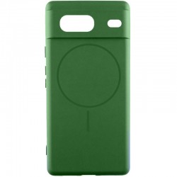Чохол Silicone Cover Lakshmi Full Camera (AA) with MagFit для Google Pixel 7  Зелений / Dark green - 00000078219_1