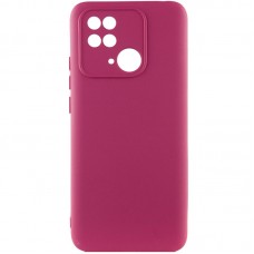 Чохол Silicone Cover Lakshmi Full Camera (A) для Xiaomi Poco C40  Бордовий / Marsala - 00000056970_1