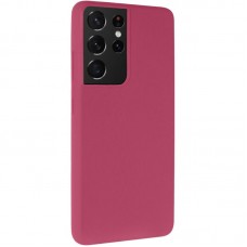 Чохол Silicone Cover Ummi Lakshmi (AA) для Samsung Galaxy S21 Ultra  Бордовий / Marsala - 00000082232_2