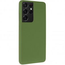 Чохол Silicone Cover Ummi Lakshmi (AA) для Samsung Galaxy S21 Ultra  Зелений / Dark green - 00000082232_3