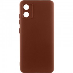 Чохол Silicone Cover Ummi Lakshmi Full Camera (AA) для Motorola Moto E13  Коричневий / Brown - 00000086351_9