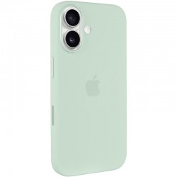 Чохол Silicone case (AAA) with Magsafe and Animation (button) для Apple iPhone 16 (6.1")  Aquamarine - 00000076345_11