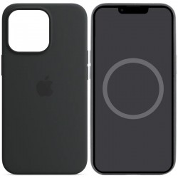 Чохол Silicone case (AAA) with Magsafe and Animation для Apple iPhone 14 Pro Max (6.7")  Чорний / Midnight - 00000072057_11