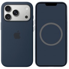 Чохол Silicone case (AAA) with Magsafe and Animation для Apple iPhone 17 Pro Max (6.9")  Midnight - 00000081570_10