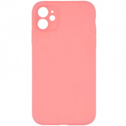 Чохол Silk Full Camera Protective (AA) NO LOGO для Apple iPhone 12 (6.1")  Коралловый / Pink Orange - 00000070224_47