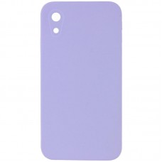 Чохол Silicone Case Square Full Camera Protective (AA) NOLOGO для Apple iPhone XR (6.1")  Бузковий / Dasheen - 00000072153_23