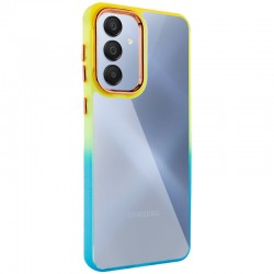 Чохол TPU+PC Fresh sip series для Samsung Galaxy A55  Бірюзовий / Помаранчевий - 00000072178_2