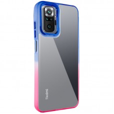 Чохол TPU+PC Fresh sip series для Xiaomi Redmi Note 10 Pro / 10 Pro Max  Рожевий / Синій - 00000055606_4
