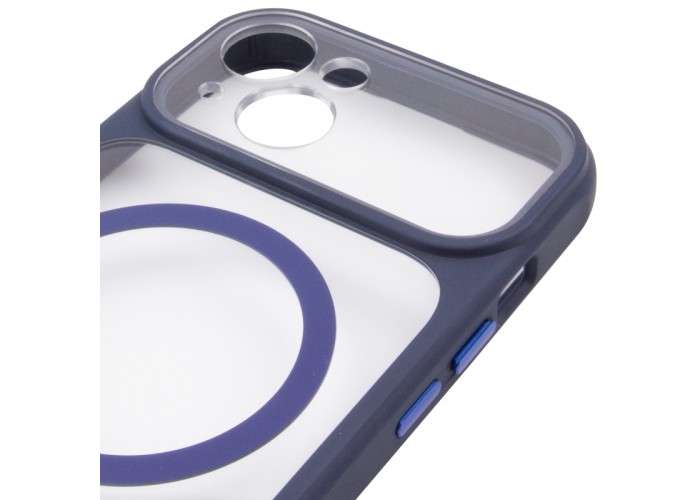 Чохол TPU+PC GETMAN Moon Clear with MagSafe для Apple iPhone 15 (6.1