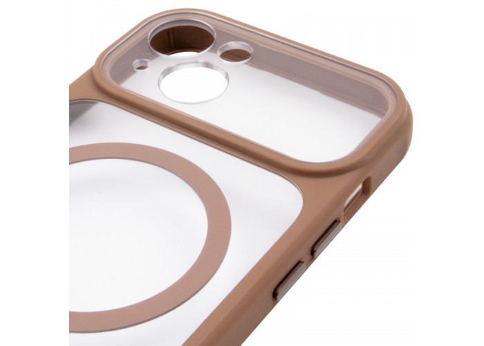 Чохол TPU+PC GETMAN Moon Clear with MagSafe для Apple iPhone 15 (6.1