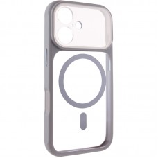 Чохол TPU+PC GETMAN Moon Clear with MagSafe для Apple iPhone 17 (6.3")  Grey - 00000084775_4