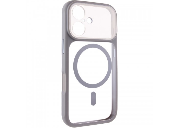 Чохол TPU+PC GETMAN Moon Clear with MagSafe для Apple iPhone 17 (6.3