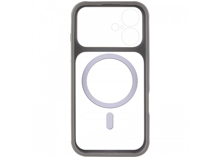 Чохол TPU+PC GETMAN Moon Clear with MagSafe для Apple iPhone 17 (6.3